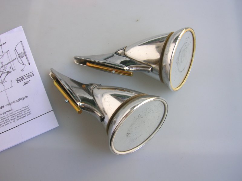 TALBOT MIRROR 333 BERLIN ALUMINUM VINTAGE CAR AUTO SPIEGEL MIRRORS eBay